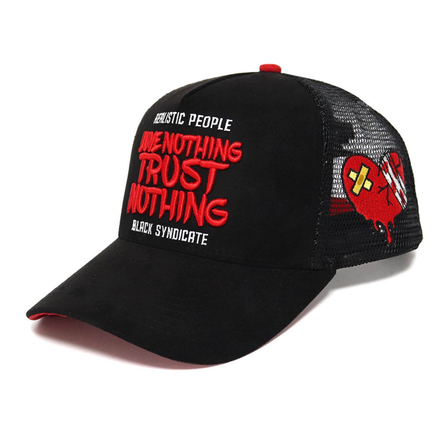 "Love Nothing Trust Nothing" Black Trucker "Suede" “LIMITED EDITION”